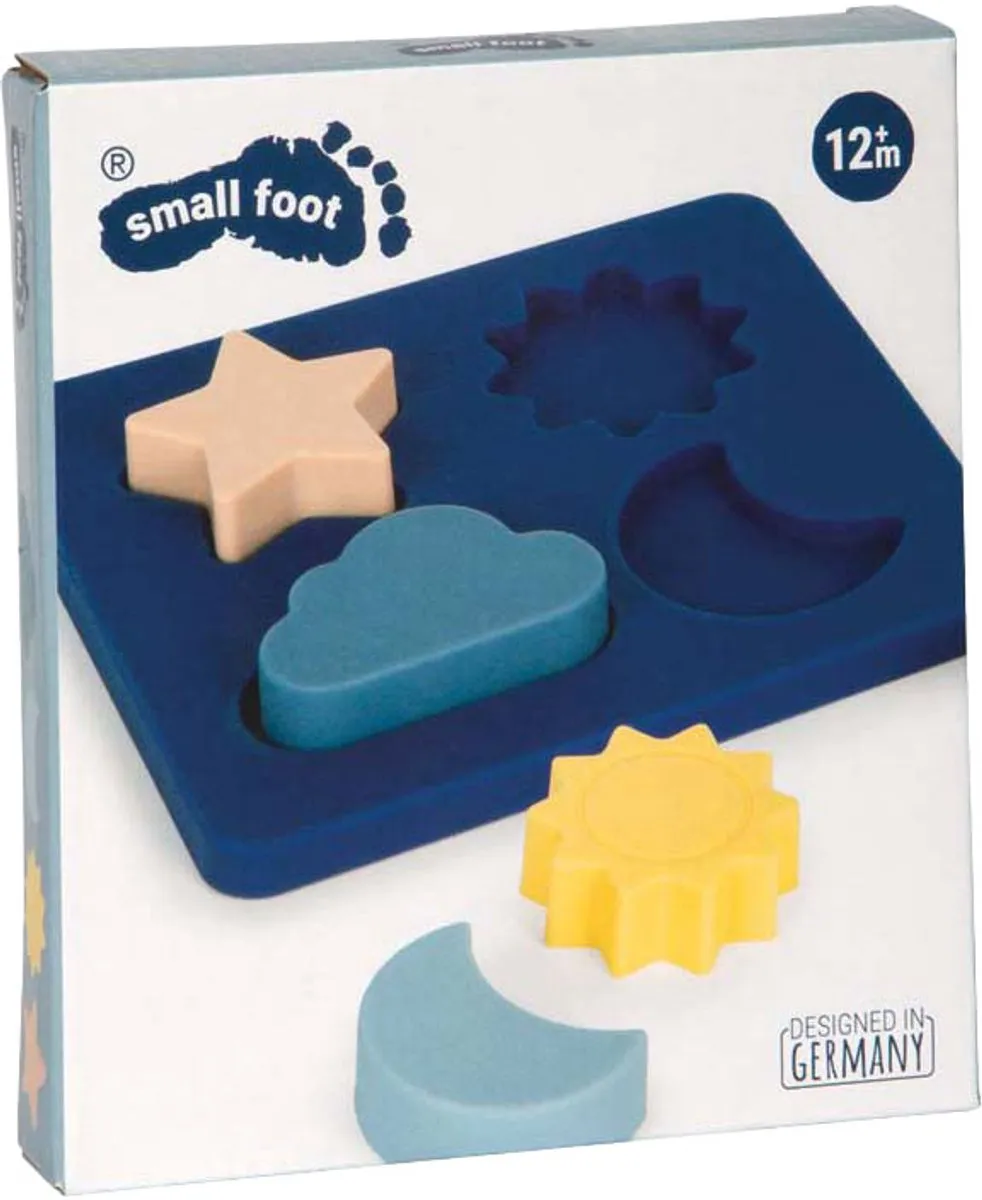 Small Foot Siliconen Puzzel - Multi kleuren