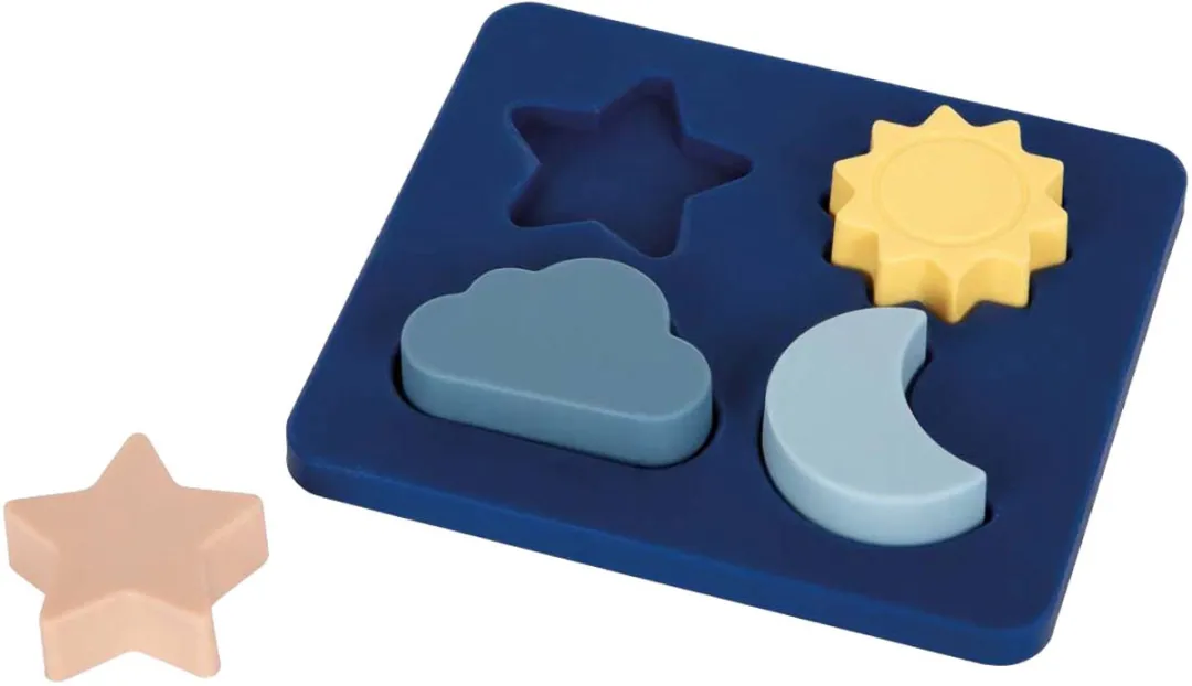 Small Foot Siliconen Puzzel - Multi kleuren