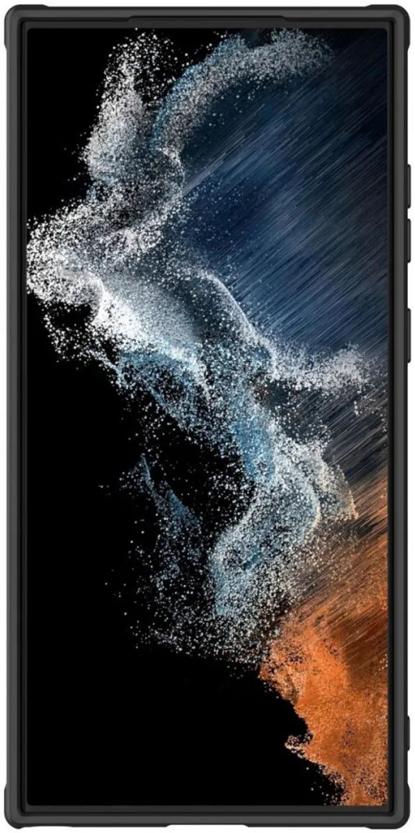 Nillkin Leather CamShield S Hoesje - Samsung Galaxy S23 Ultra - Zwart