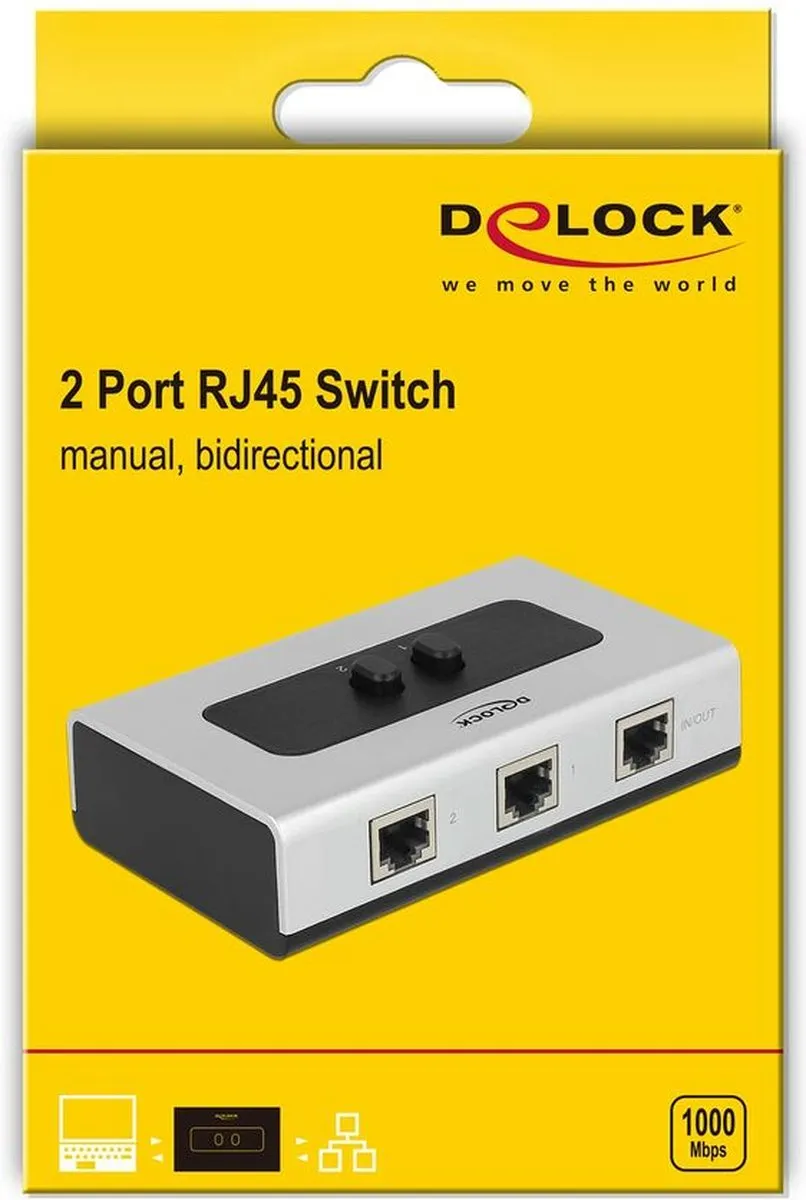 Delock 87673 Netwerk Switch PoE - 3 Poorten - Zwart/Grijs
