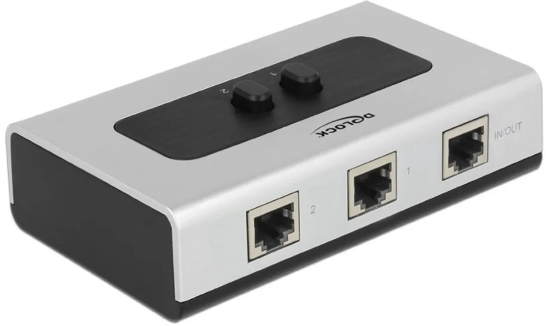 Delock 87673 Netwerk Switch PoE - 3 Poorten - Zwart/Grijs