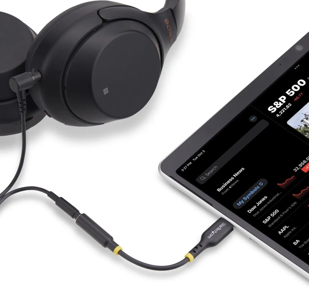 Startech USBCAUDIO2 USB-C naar 3.5mm Audio Adapter - Hi-Fi 32-bit DAC - afbeelding 6 van 6