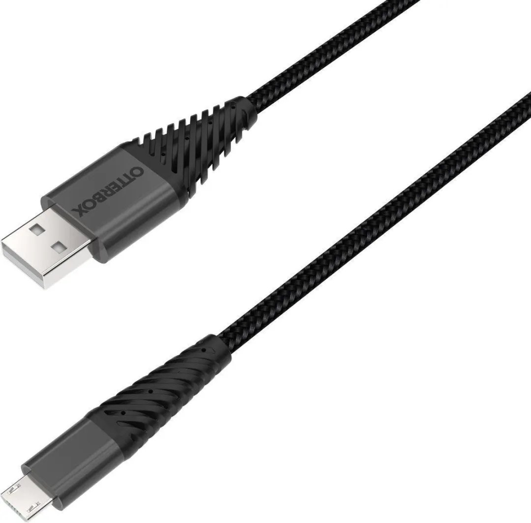 OtterBox Micro-USB Kabel 3m - Zwart/Grijs