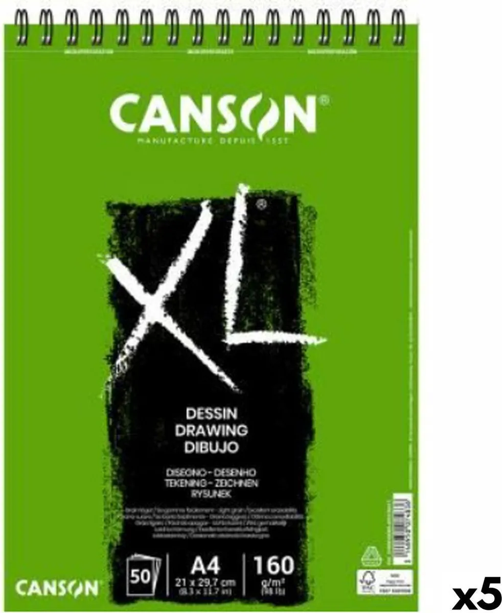 Canson Tekenblok XL 160g/m² A4 50 Vel - Groen