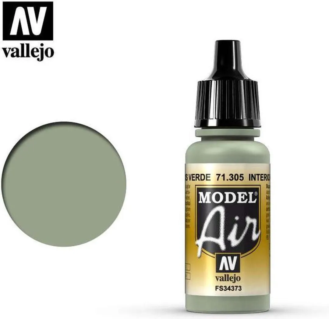 Vallejo Model Air Interior Grey Green Acrylverf 17ml