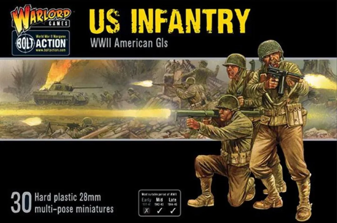 Warlord Games Bolt Action US Infantry - 30 Onderdelen