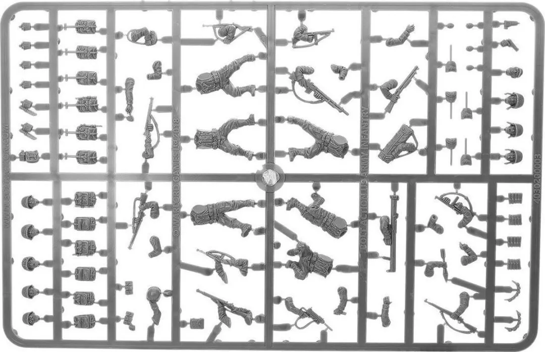 Warlord Games Bolt Action US Infantry - 30 Onderdelen