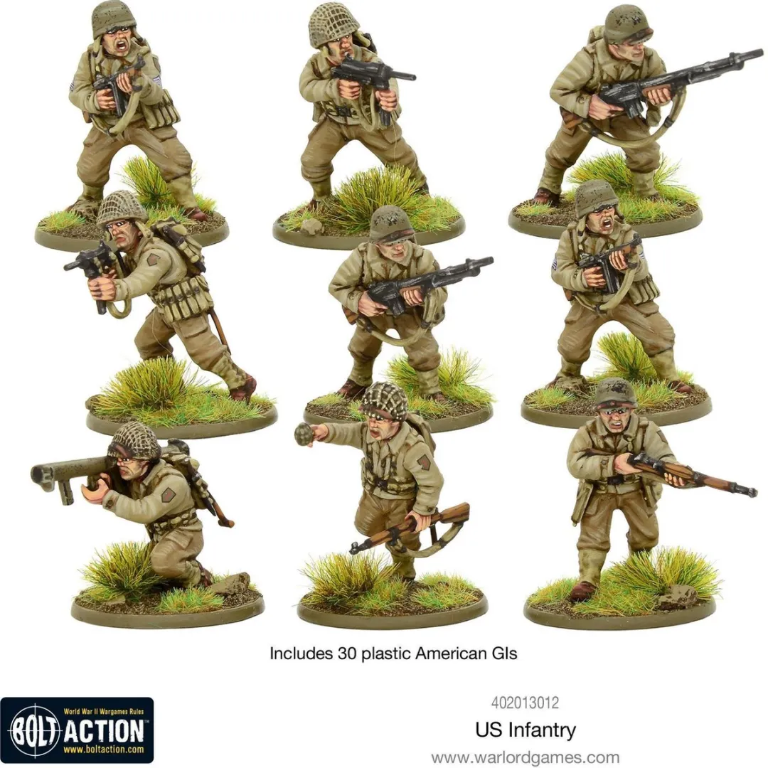 Warlord Games Bolt Action US Infantry - 30 Onderdelen