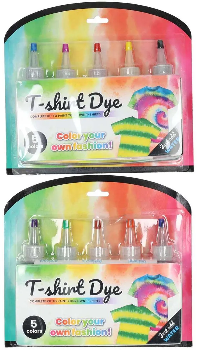 Johntoy T-shirt Tie Dye Set - Multicolor