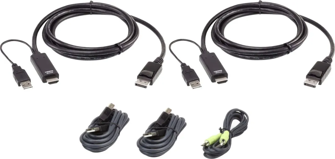ATEN 2L-7D02UHDPX5 HDMI naar DP KVM KabelKit