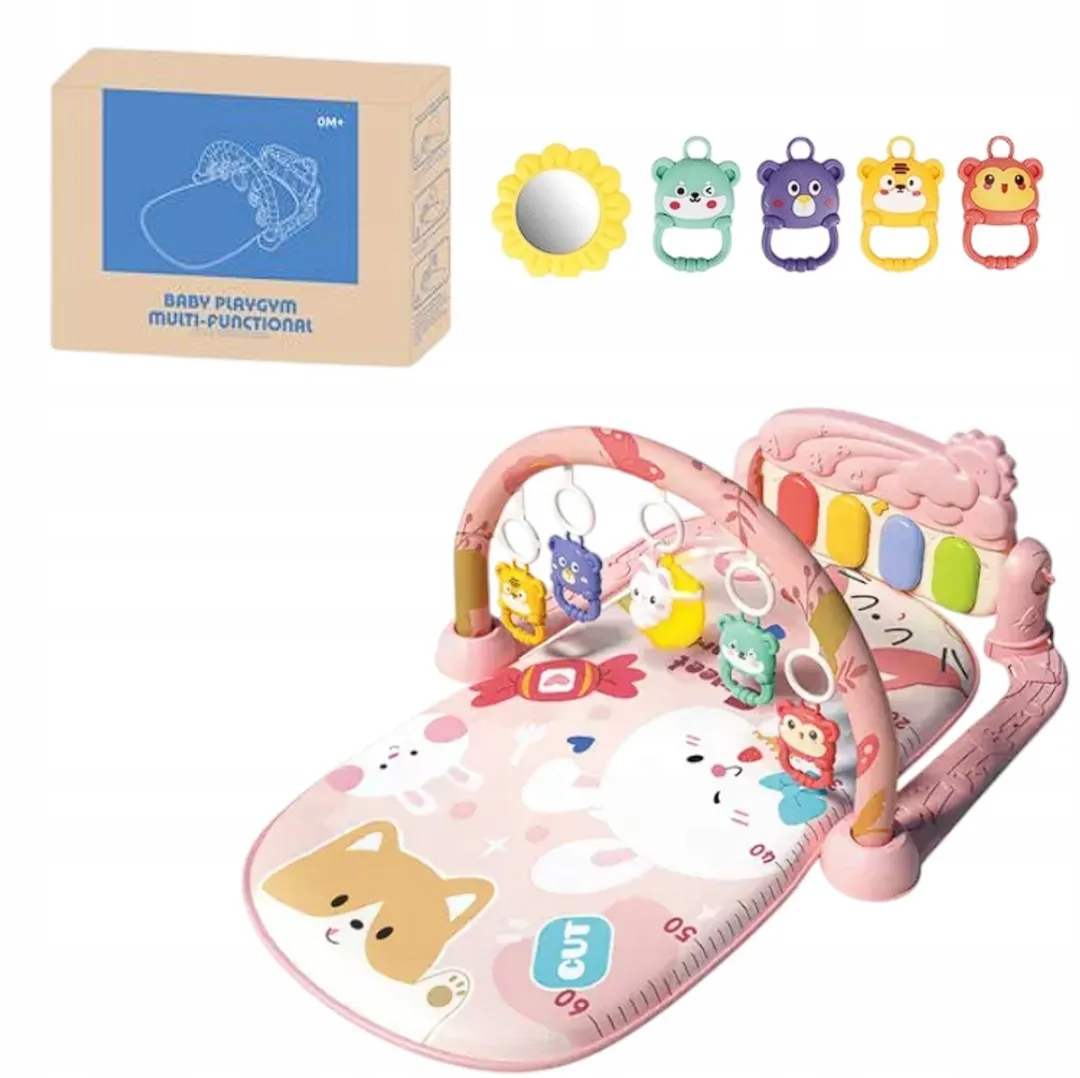 BSKToys - Interactieve Baby Speelmat - 3-in-1 met Pianomat - Vanaf 0 Maanden - Stimuleert Motoriek