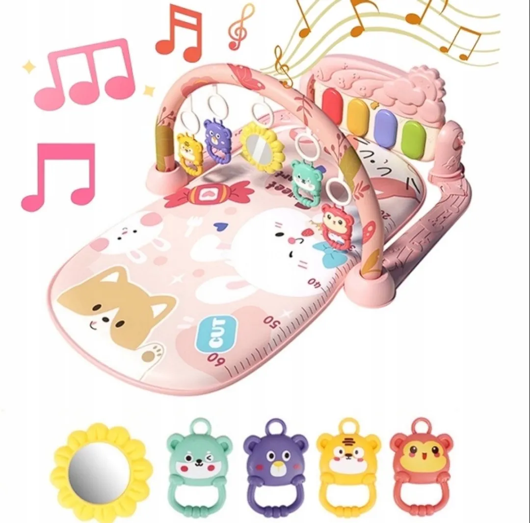 BSKToys - Interactieve Baby Speelmat - 3-in-1 met Pianomat - Vanaf 0 Maanden - Stimuleert Motoriek