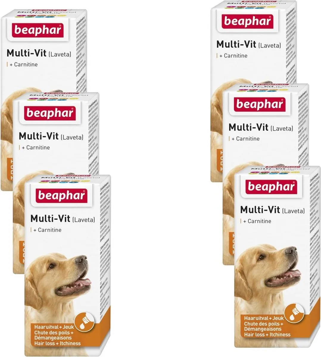 Beaphar Lavita Multi-Vit Hond Voedingssupplement 6x20ml