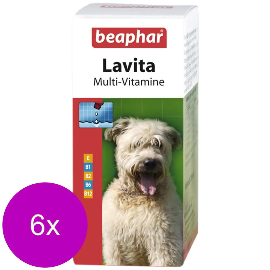Beaphar Lavita Multi-Vit Hond Voedingssupplement 6x20ml