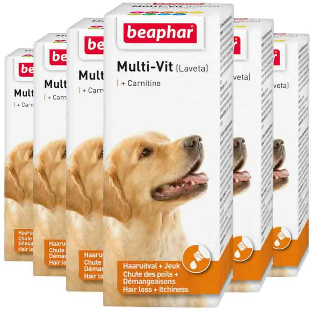 Beaphar Lavita Multi-Vit Hond Voedingssupplement 6x20ml - afbeelding 6 van 6