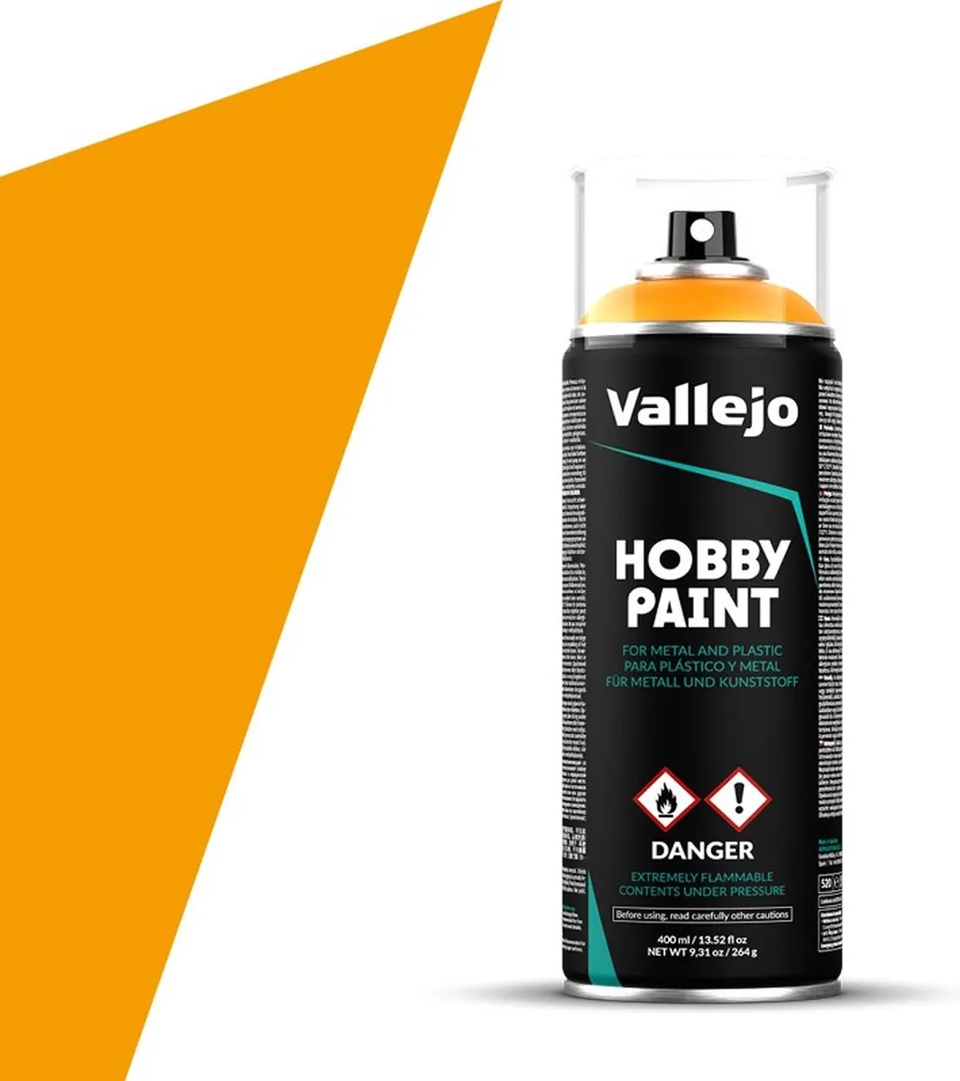 Vallejo Hobbyverf Acryl Spray Zon-Geel Primer 400ml