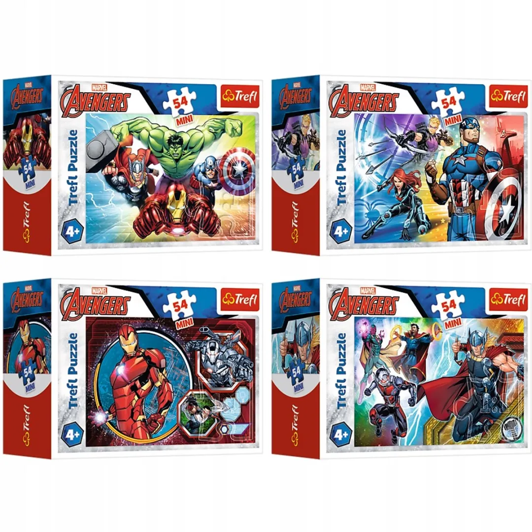 Trefl Avengers Mini Puzzel 54 Stukjes - Multicolor