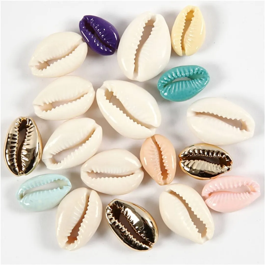 Creativ Company Schelpen Kralen 20mm - Multicolor - 75 Stuks