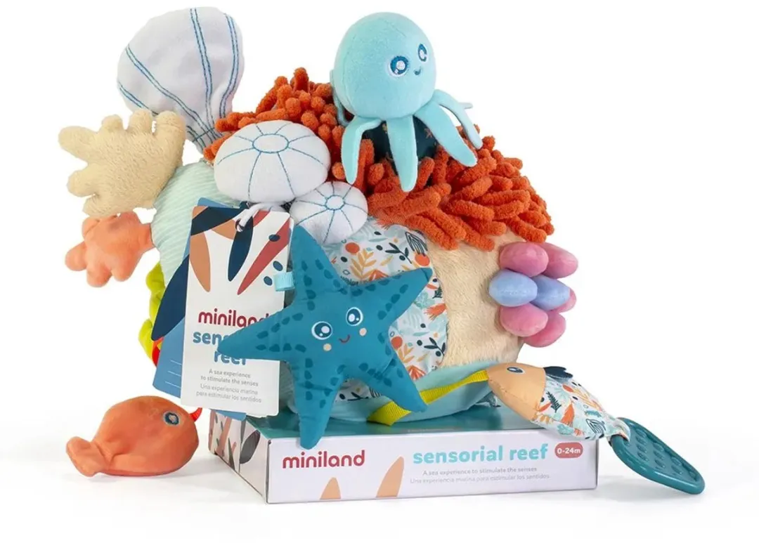 Miniland Activiteitenspeeltje Koraalrif 20x17cm - Multicolor - afbeelding 2 van 6
