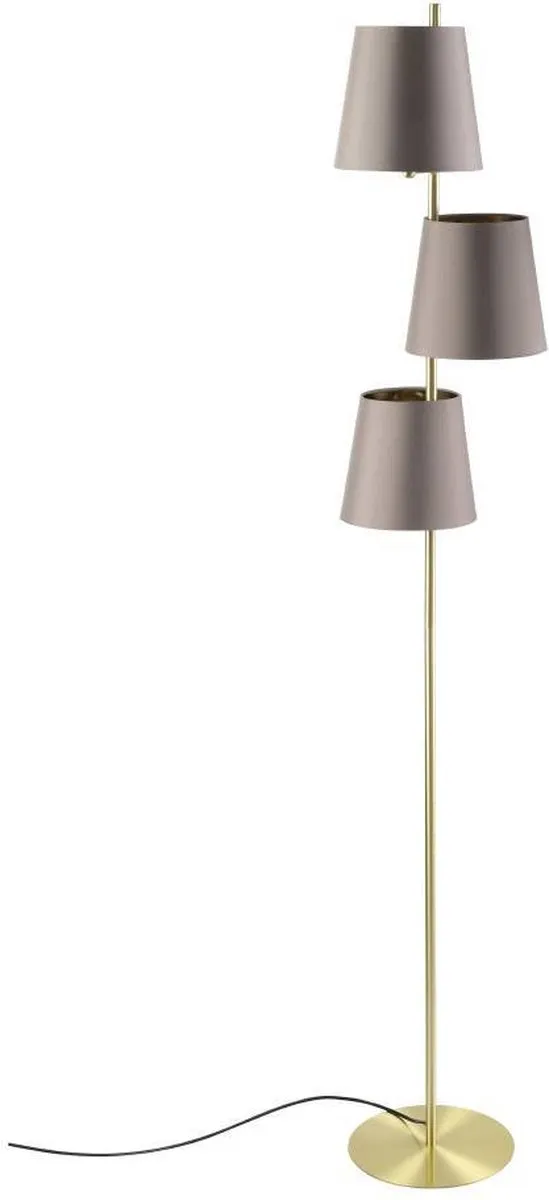 Eglo Almeida 2 Vloerlamp - Ø45cm - Goud/Grijs