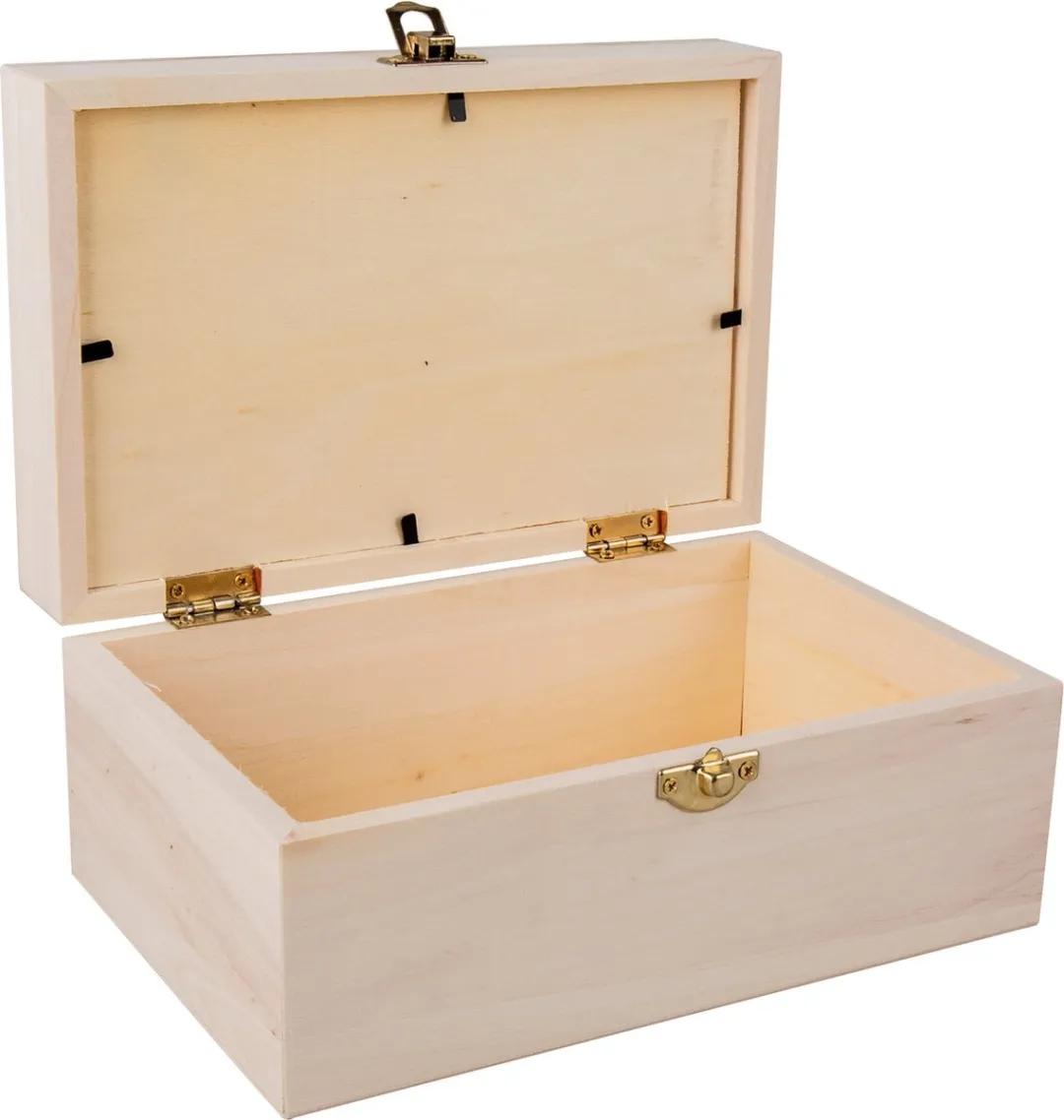 Rayher Hobby Opbergkistje Wit 20x13x9cm - Vakjes & Spiegel