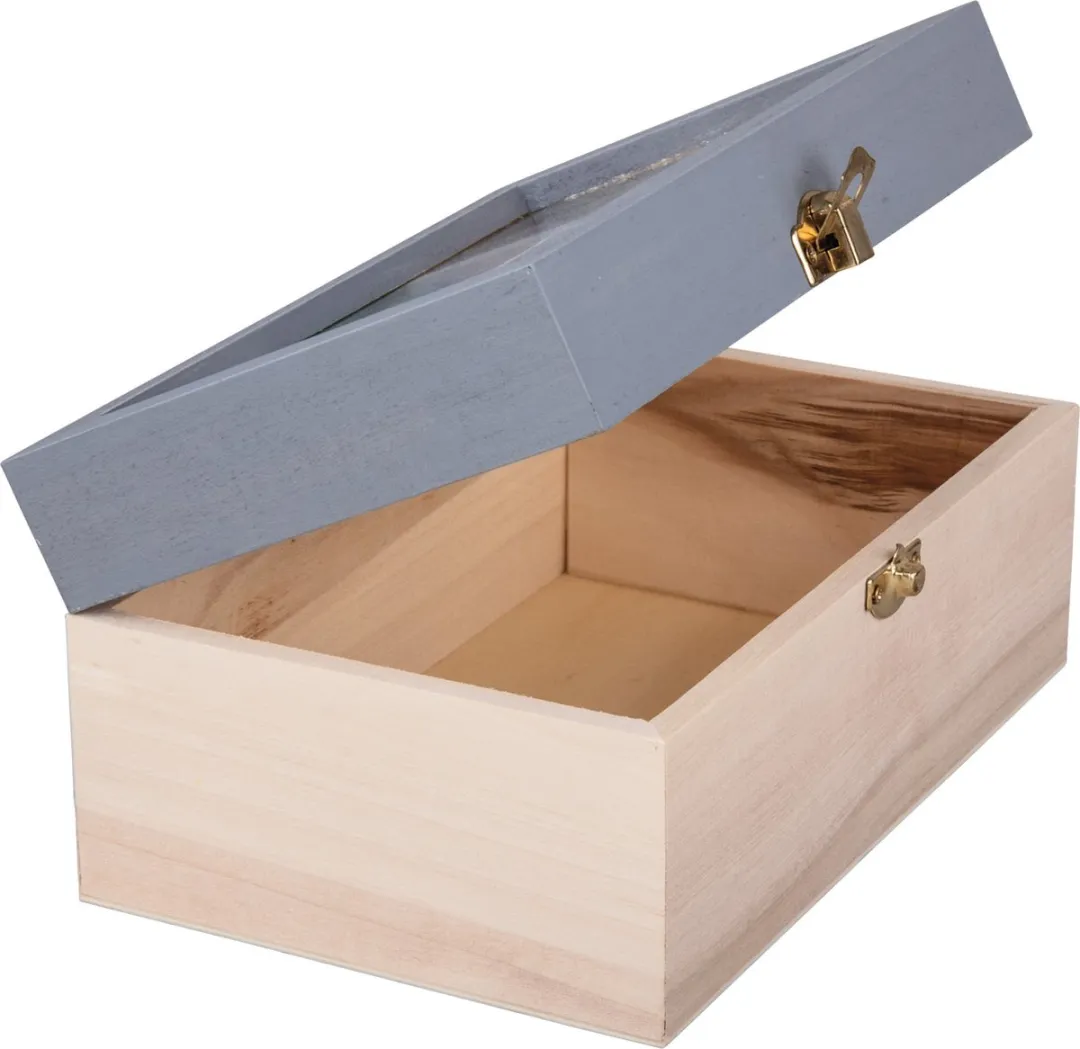 Rayher Hobby Opbergkistje Wit 20x13x9cm - Vakjes & Spiegel