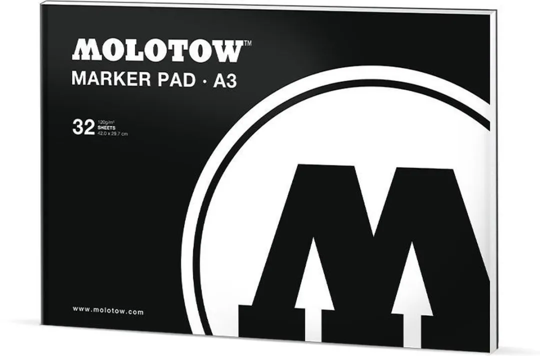 Molotow Marker Pad A4 Landschap - 60 pagina's - Zwart/Wit