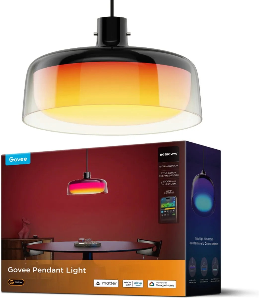 Govee Pendant Light Slimme Hanglamp 3 Zones