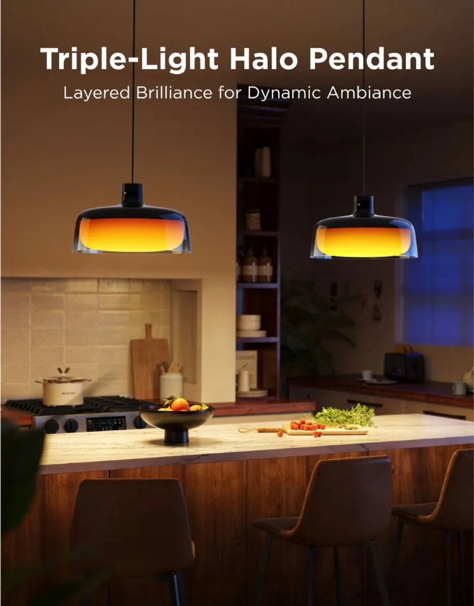 Govee Pendant Light Slimme Hanglamp 3 Zones - CRI 95 - Zwart