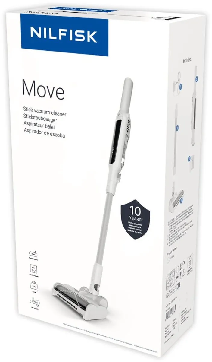 Nilfisk Move White 128390180 Stofzuiger - 50 Airwatts