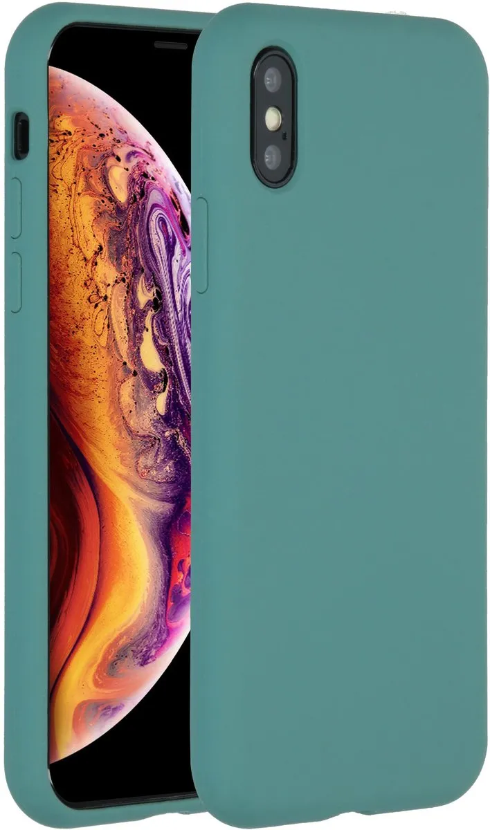 Accezz Hoesje iPhone Xs Donkergroen - SH00006409
