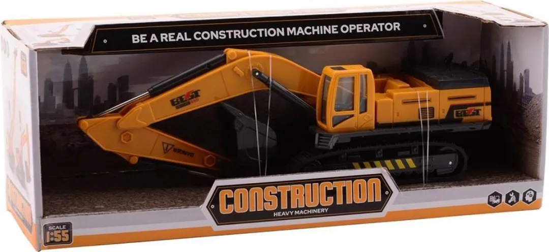 Johntoy Graafmachine Junior 26105 - 32x10x12cm Geel/Zwart