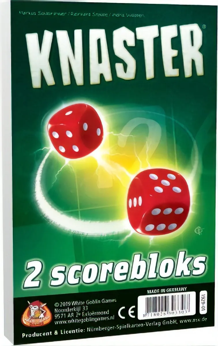 White Goblin Games Knaster Bloks Extra Scoreblokken WGG1929