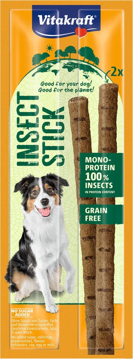 Vitakraft Insect Stick Hermetia Hondensnacks - 2x25g