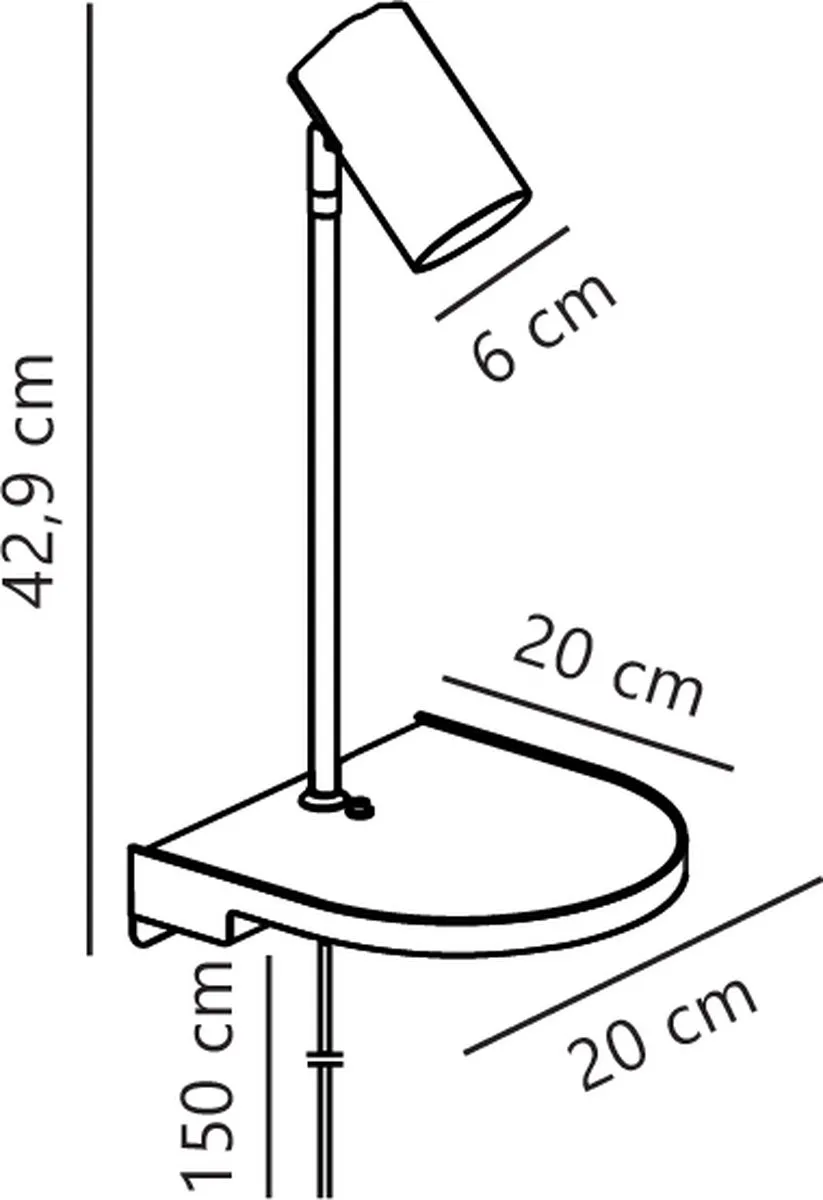 Nordlux Cody Wandlamp GU10 - Zwart