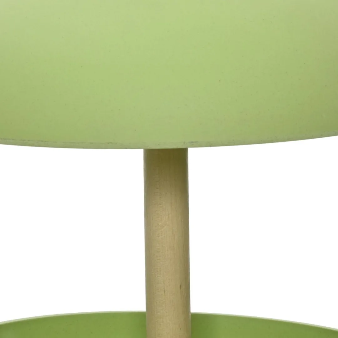 Decoris Vogelsilo met Bad - Pistachegroen - Bamboe Hout