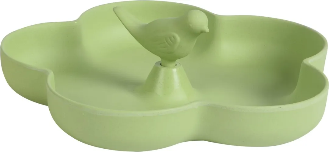Decoris Vogelsilo met Bad - Pistachegroen - Bamboe Hout