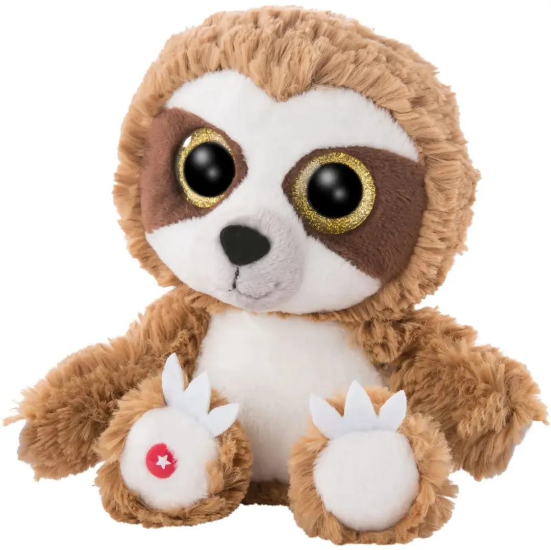Nici Knuffel Luiaard 15cm - Bruin/Wit