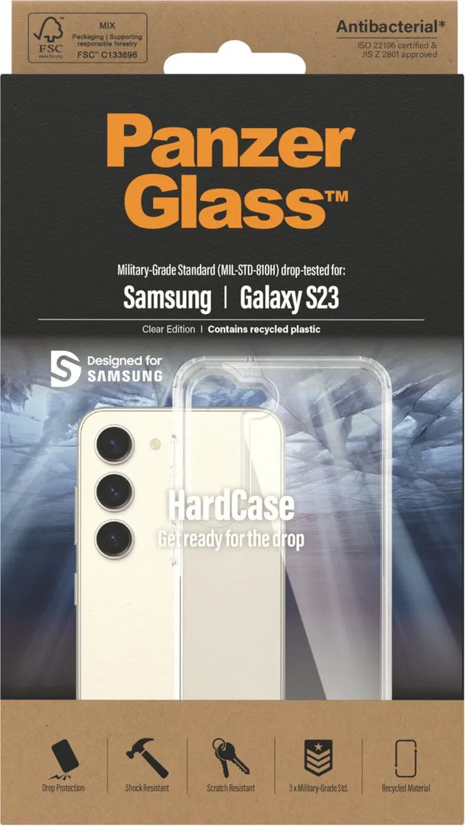 PanzerGlass HardCase 0433 - Samsung Galaxy S23 - Zwart
