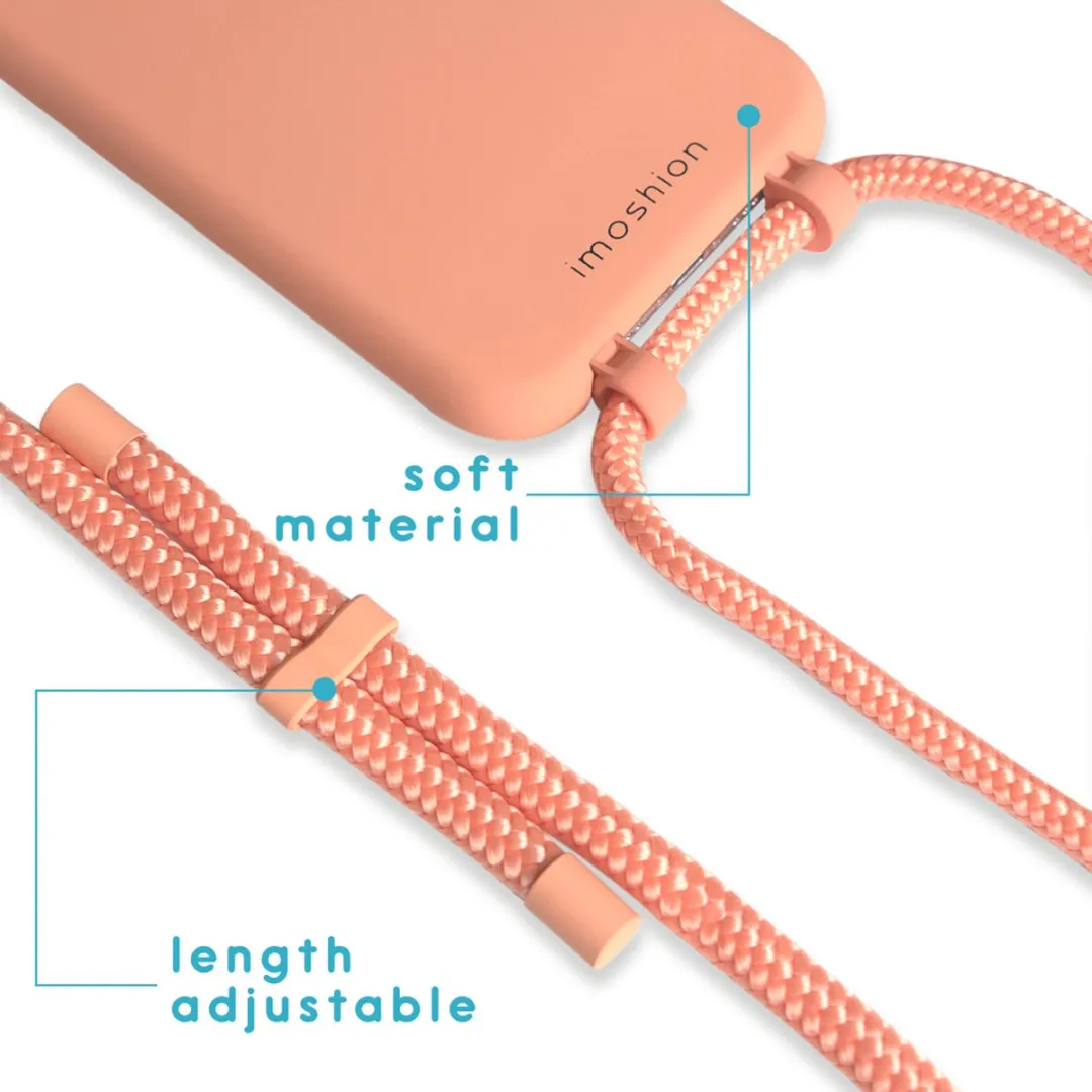 Imoshion Hoesje iPhone 11 - Oranje Backcover met koord