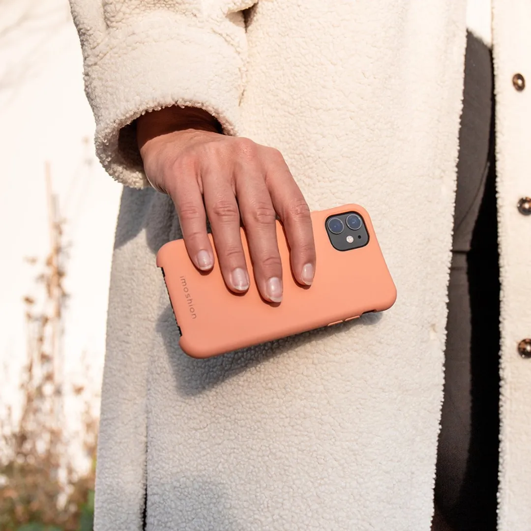 Imoshion Hoesje iPhone 11 - Oranje Backcover met koord