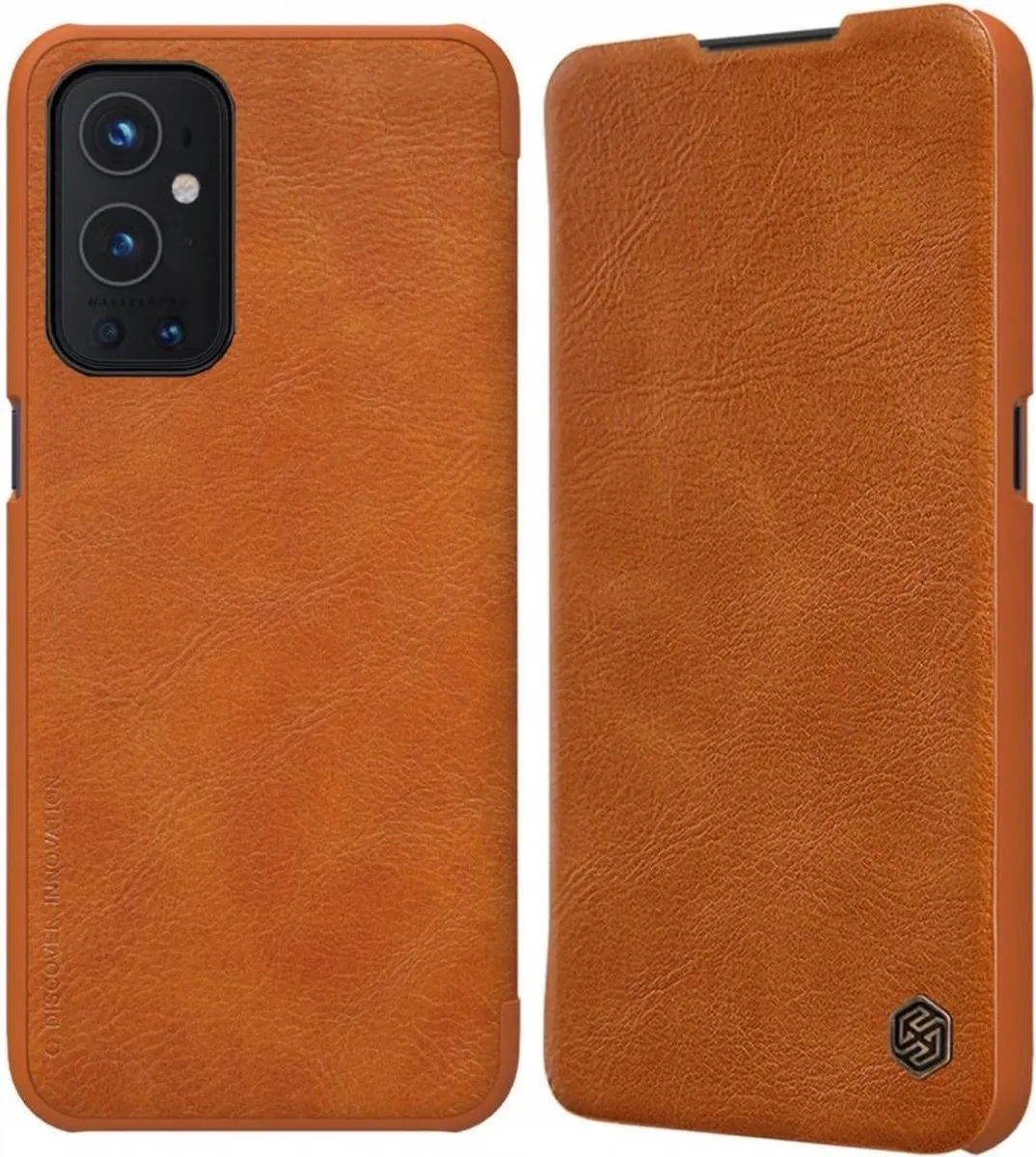 Nillkin Qin Series Book OnePlus 9 Pro Hoesje Wallet - Bruin