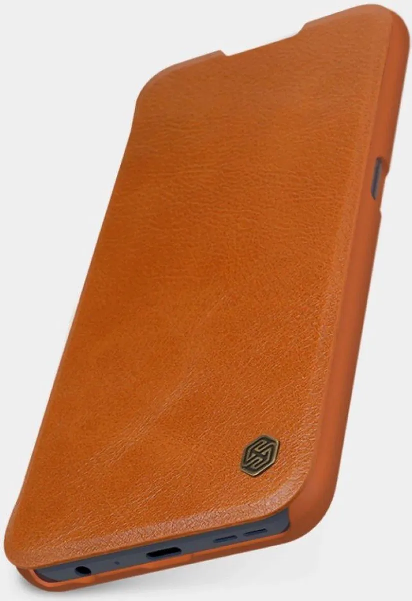 Nillkin Qin Series Book OnePlus 9 Pro Hoesje Wallet - Bruin