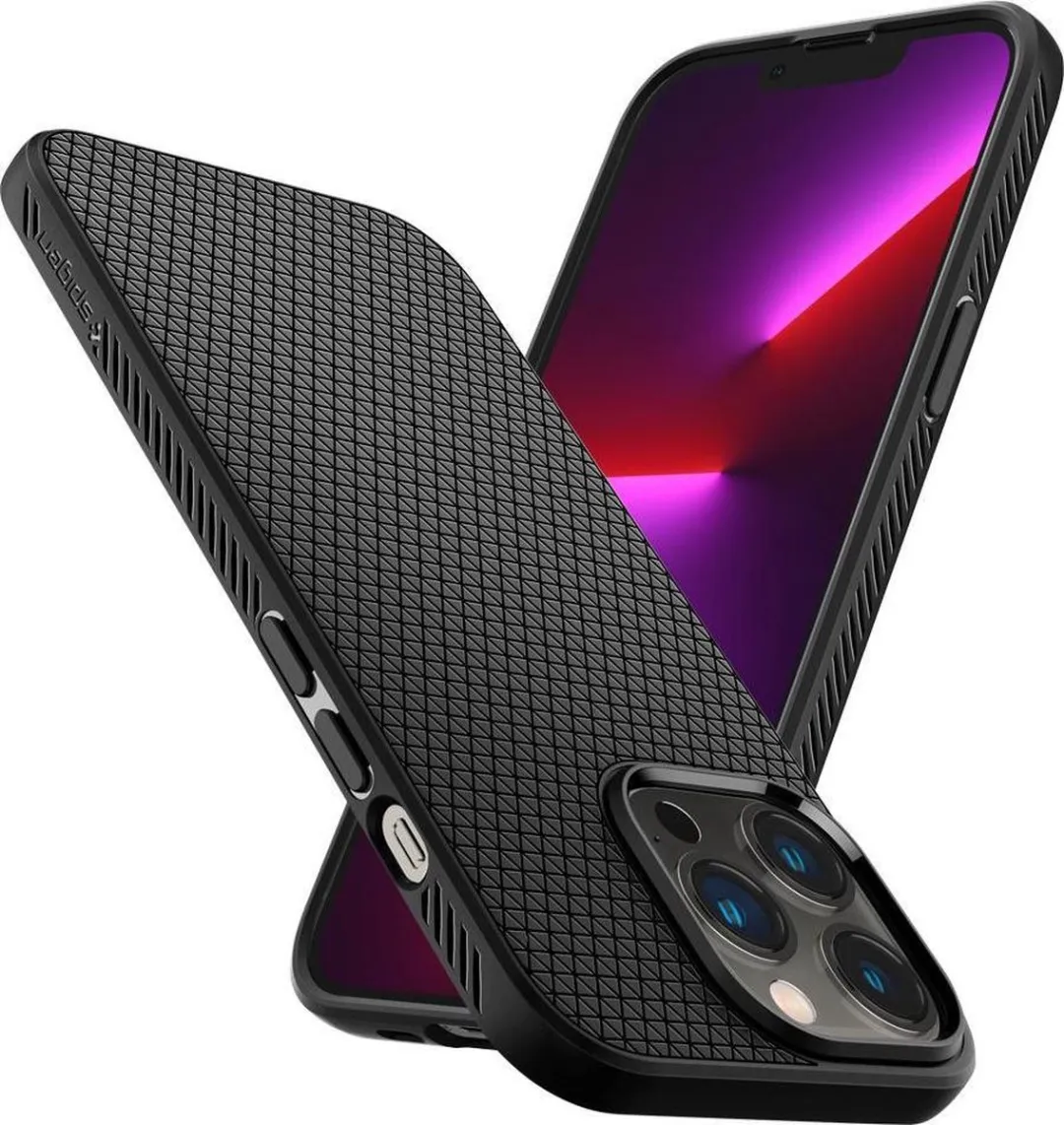 Spigen Liquid Air TPU Hoesje iPhone 13 Pro - Zwart - afbeelding 6 van 6