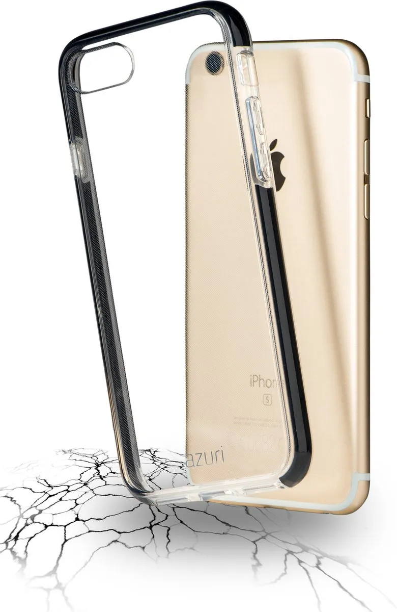 Azuri Flexible Bumpercover voor iPhone 7 Plus/8 Plus - Zwart