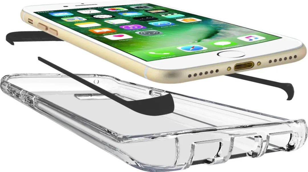 Azuri Flexible Bumpercover voor iPhone 7 Plus/8 Plus - Zwart - afbeelding 5 van 6