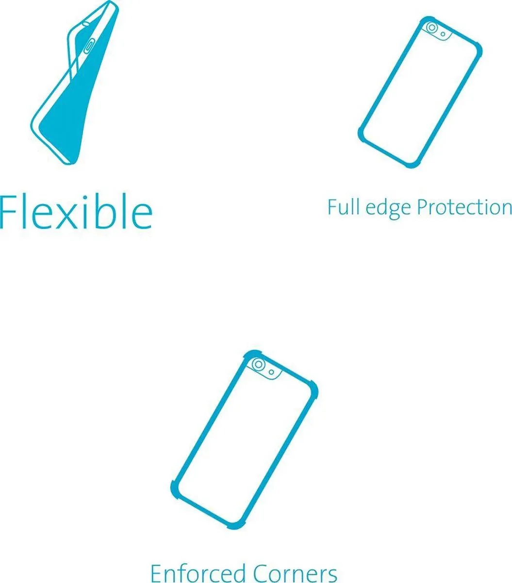 Azuri Flexible Bumpercover voor iPhone 7 Plus/8 Plus - Zwart - afbeelding 3 van 6