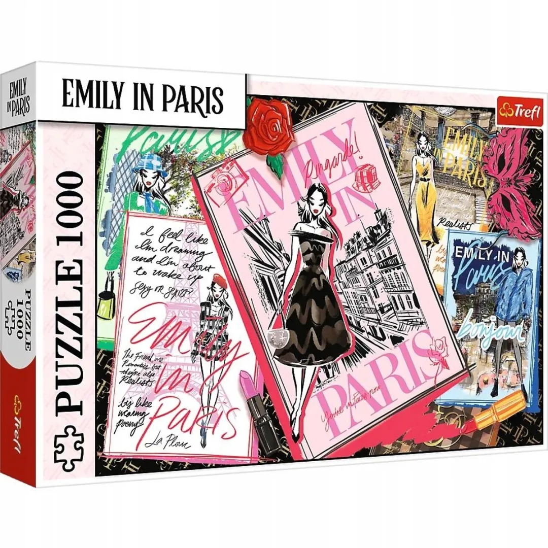 Trefl Emily in Parijs Modemagazine Puzzel 1000 Stuks