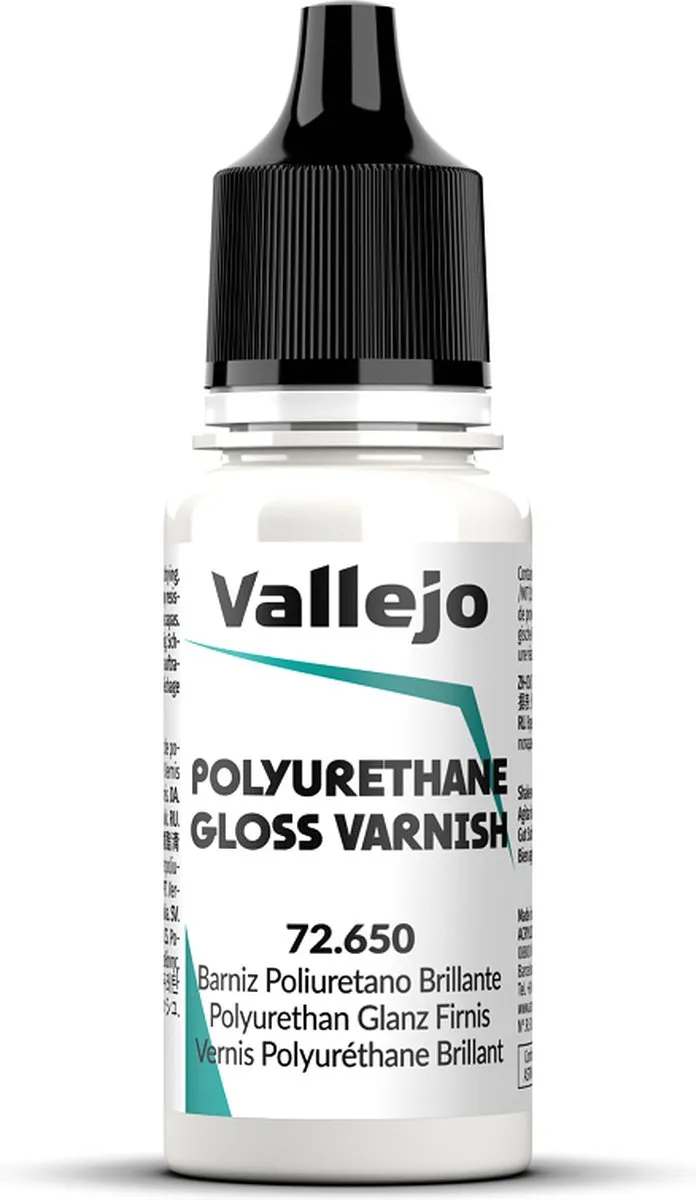 Vallejo Hobbyverf Polyurethane Gloss Varnish 18ml