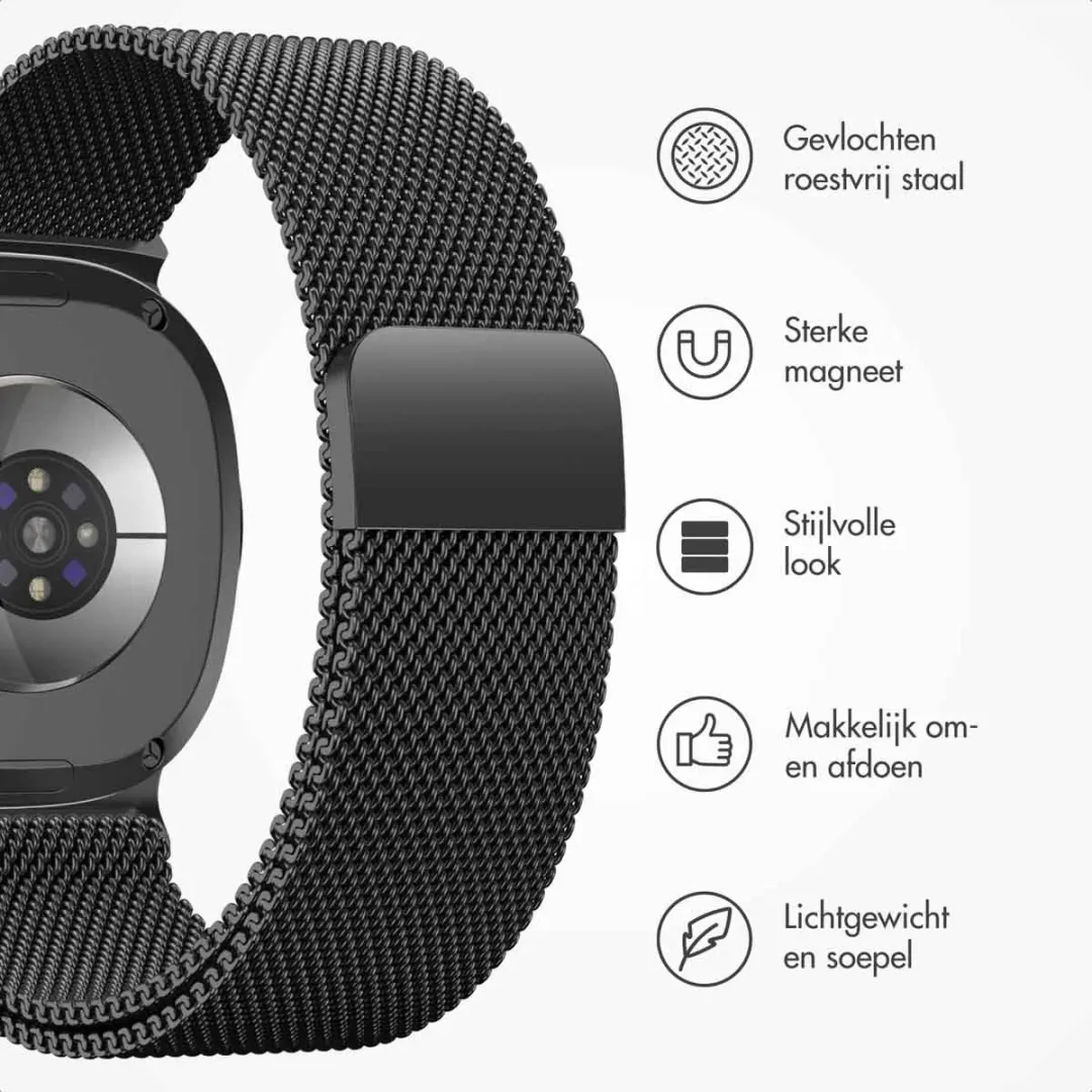 Imoshion Milanees Magnetisch Bandje Zwart - Samsung Galaxy Watch 8